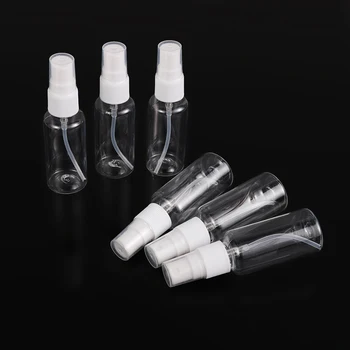 

1/5 pcs 30ml New Hot Empty Spray Bottle Transparent Cosmetics Plastic Travel Spray Bottle Perfume Atomizer Cosmetics Sub-bottle