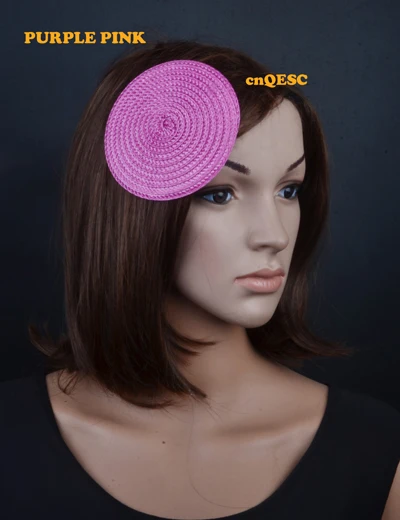 Nude Pink 11cm Round Pp Straw Base Disc 
