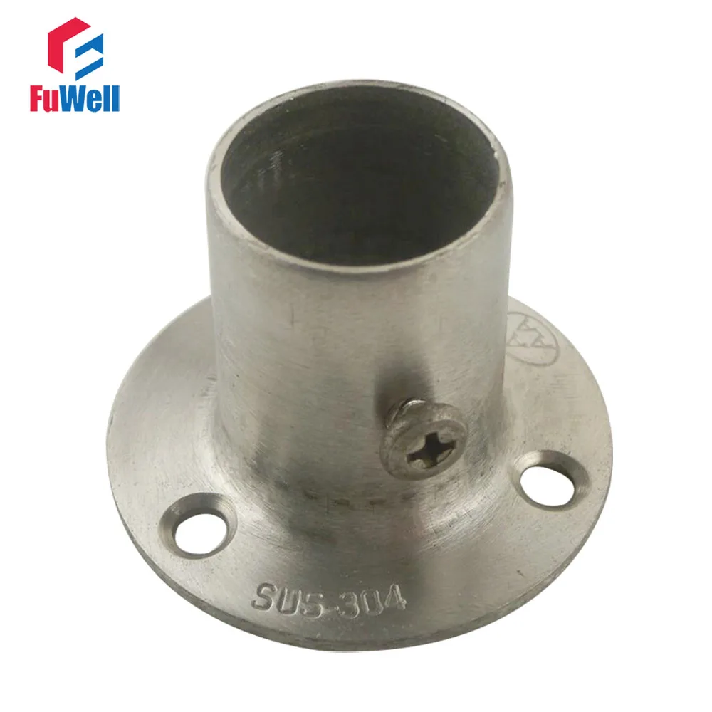 Buy 2pcs 22mm Diameter Flange Pipe Bracket 30mm Height