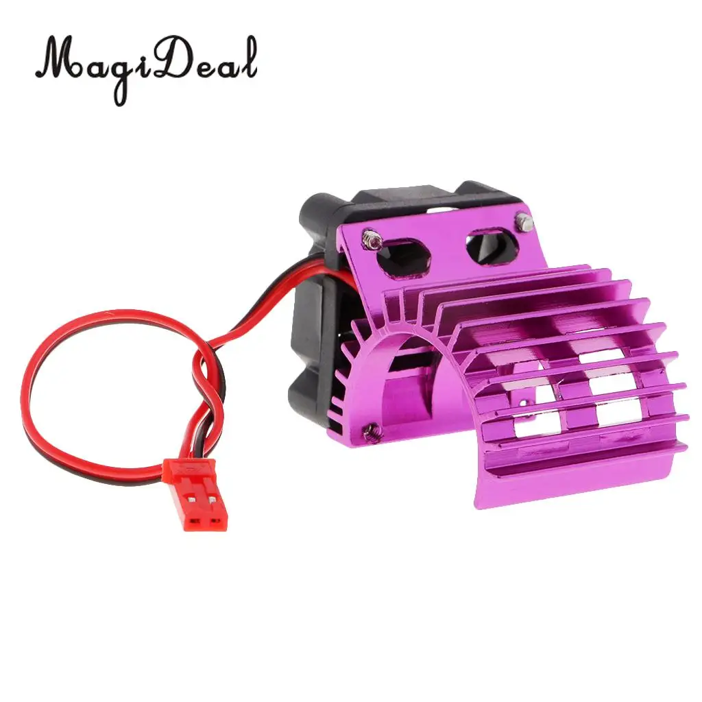 RC Car Accessories Aluminum Heat Sink with Cooling Fan for 24-28mm Size Brushless Motor and 370/380 Motor
