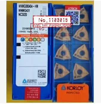 

Free shopping! Carbide insert WNMG080404 HM NC3030 Lathe Cutting Tools CNC blade alloy carbide cutting tool Turning Inserts