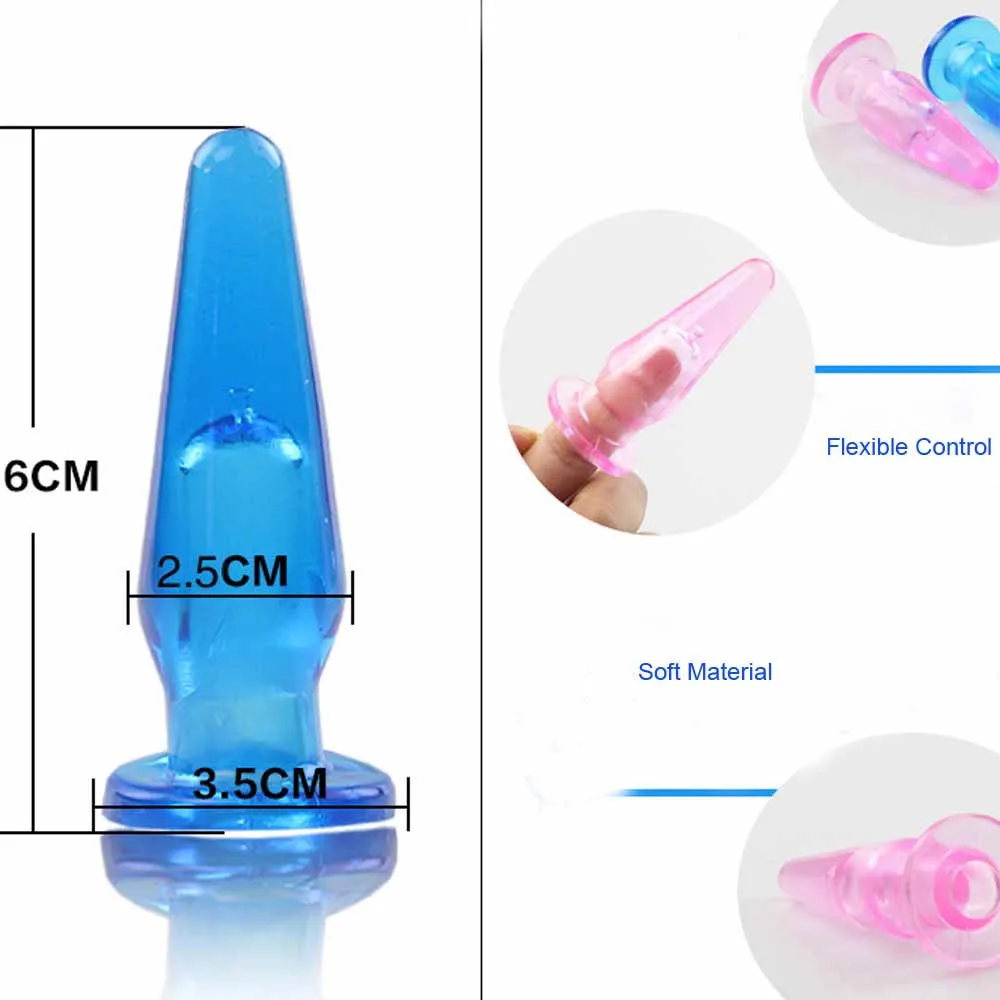 Anal TPR Vibrator Plug For Women Vibrant Extreme Trainer Kit Butt Plugs Pink Beginner Toys Woman #4N |