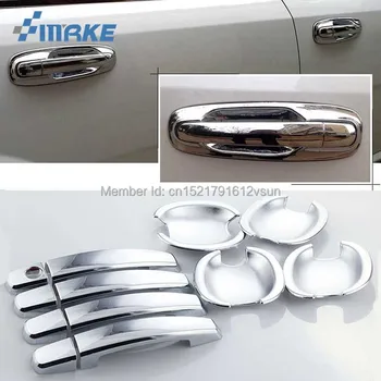 

smRKE For Buick Excelle Car Chrome Door Bowl Cover Stickers Interior Decoration Sequins Brand Auto Accessories Styling