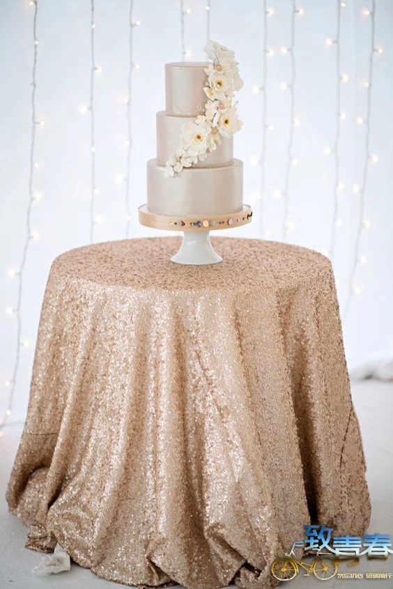 Блестящие золотистые блестки скатерть столик для торта/Коктейльные Свадебные вечеринки красивое шампанское блестящая скатерть с блестками свадебные вечеринки