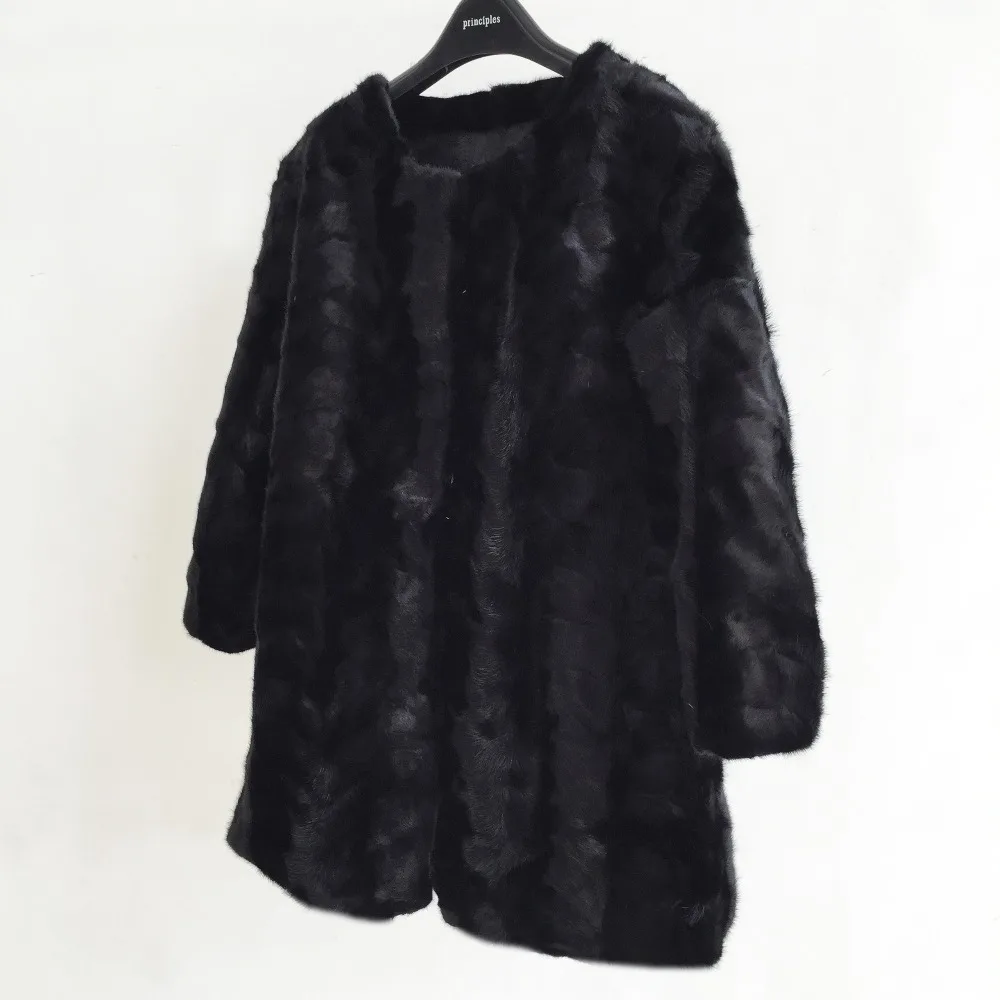 Новое поступление, женская шуба из натуральной норки, натуральный мех, Толстая теплая куртка, фабричная и розничная, меховое пальто ksr392