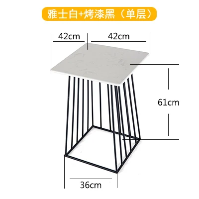 Луи Мода журнальные столы Североевропейский диван несколько Простой гостиной небольшой квартиры мраморный прикроватный мини квадратный шкаф - Цвет: G3