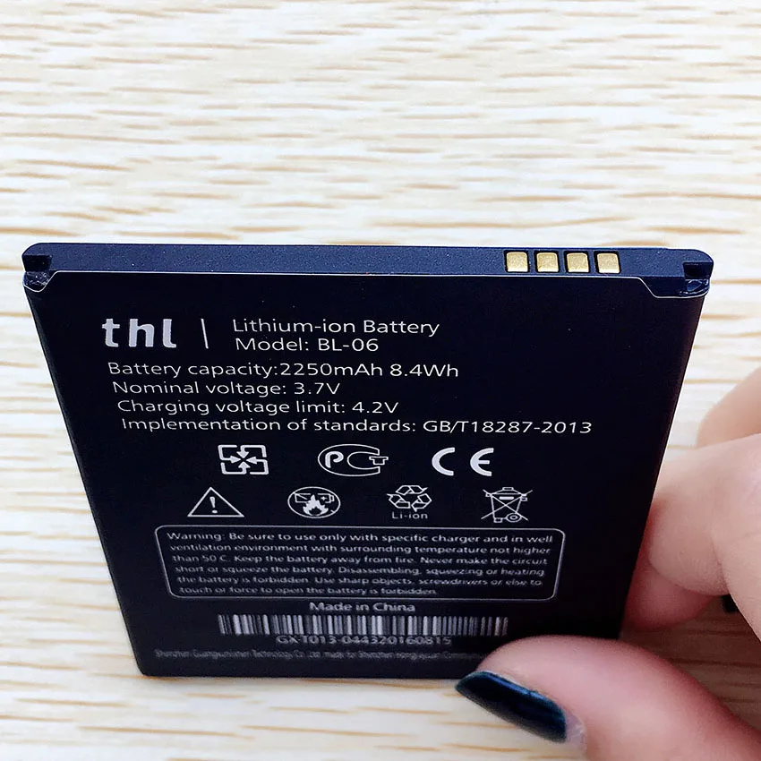 Новая аккумуляторная батарея для THL T6 Pro T6S T6C 2250 мАч аккумулятор литий ионный