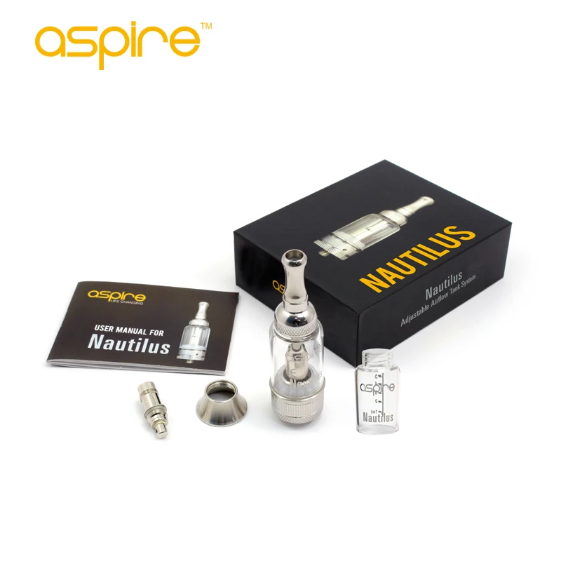 Aspire nautilus 5 ml e sigaret verstelbare airflow vervanging bvc spoel aspire nautilus tank met 1 st extra glas tank