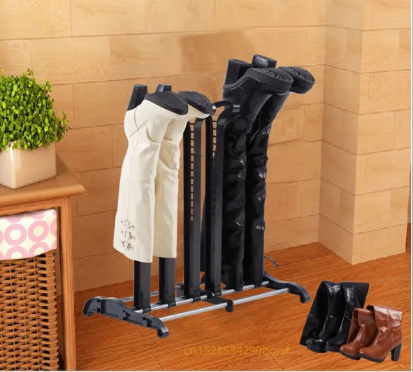 

Boot Rack for 3 Pairs of Tall Boots Organizer Black Standing Rack for Closets Outdoor Entryway Shoe Rack Stand for Footwear