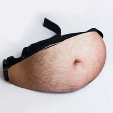 Fashion Dad Bag Dad bod Waist Bags for iPhone X Samsung Case Universal Flesh Colored Beer
