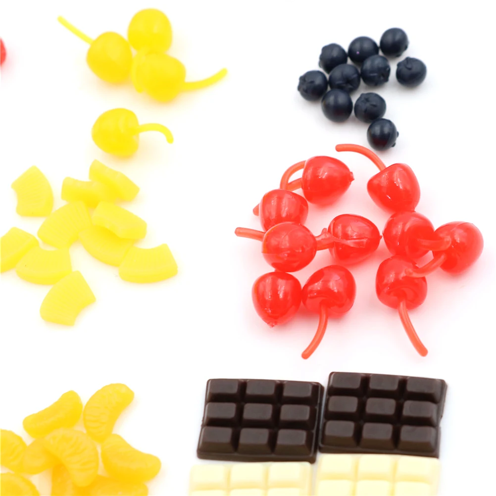 

TOYZHIJIA multi-color Fashion simulation food fake mini cherries Play House toy PVC plastic crafts accessories