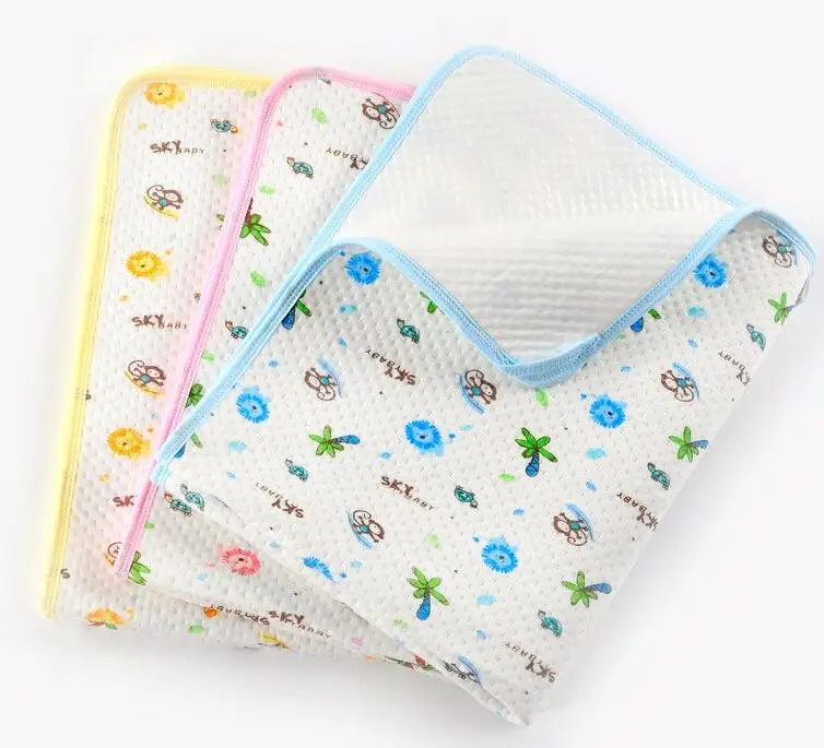 Baby Changing Mat 3 Size Baby Waterproof Urine Pad Mat Cotton Washable Waterproof Bed Sheet Pad