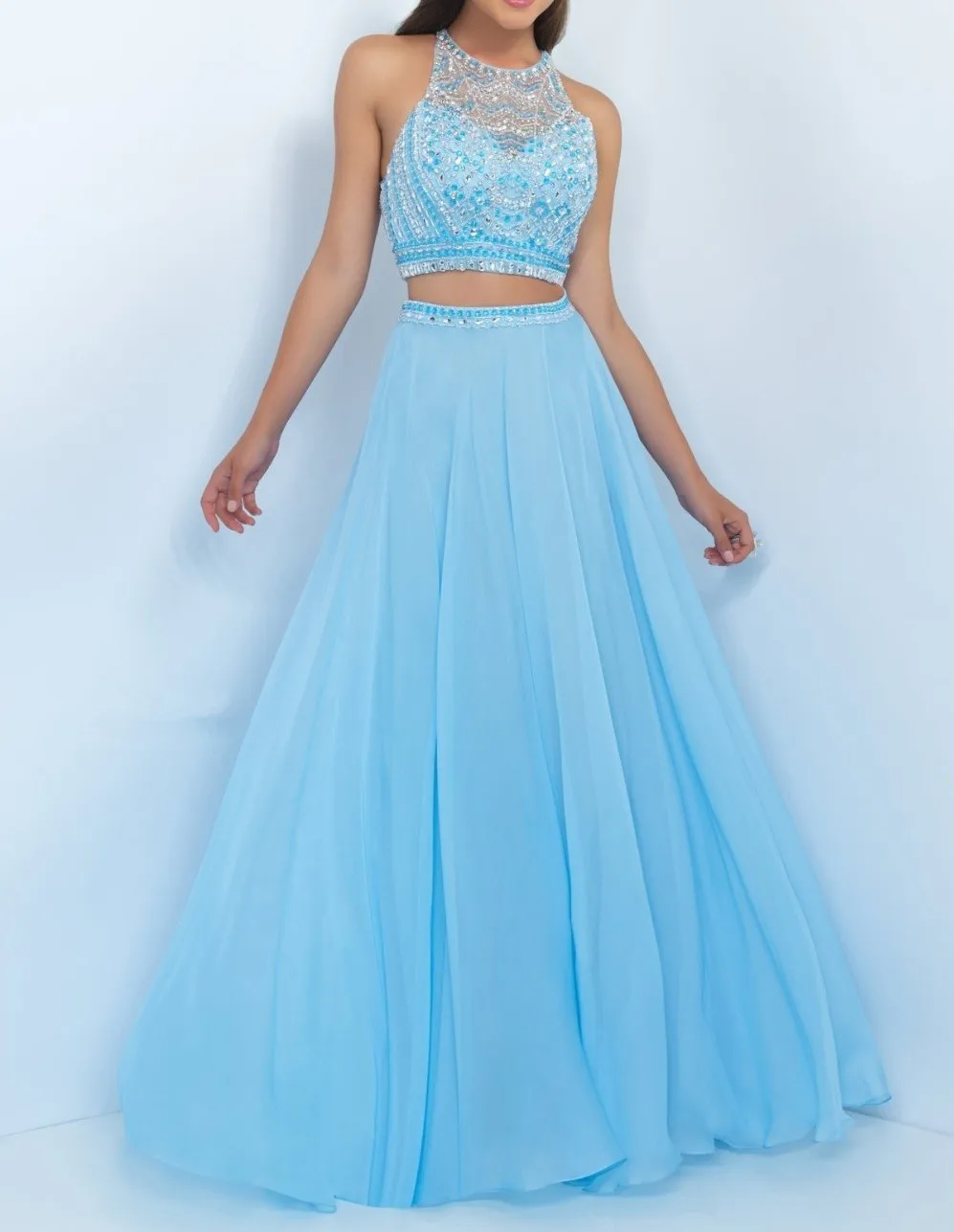 Online Get Cheap Halter Top Prom Dresses Alibaba Group