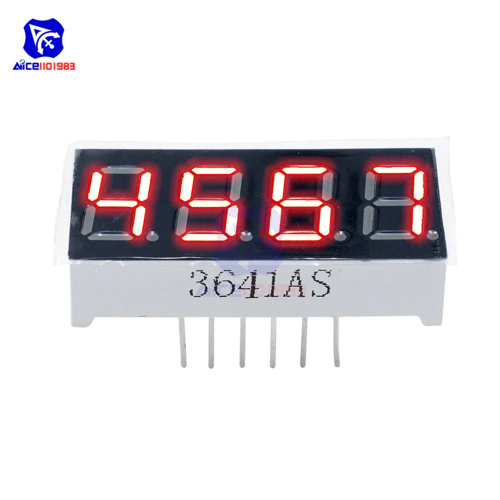 

5PCS/Lot 0.36'' 0.36 inch 4 Bit Digit Tube LED Display 7 Segment Common Cathode Red LED Display Module