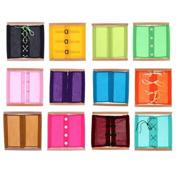 

WOTT 12pcs Montessori equipment Life practical education preschool children's wooden toy