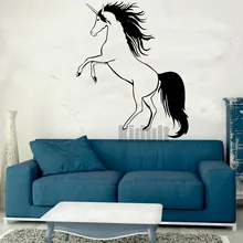 Hot & Home Decor Wall Sticker Creative unicorn animal pattern wall stickers vinyl wall decals many colors wholesale