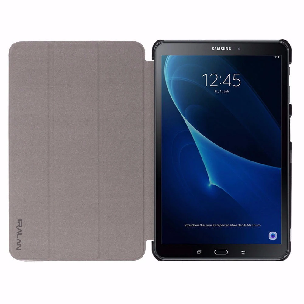 Тонкий Магнитный 3 складной Флип PU чехол для samsung Galaxy Tab A a6 10,1 T580 T585 SM-T580N T585N Кожаный Чехол+ пленка+ ручка