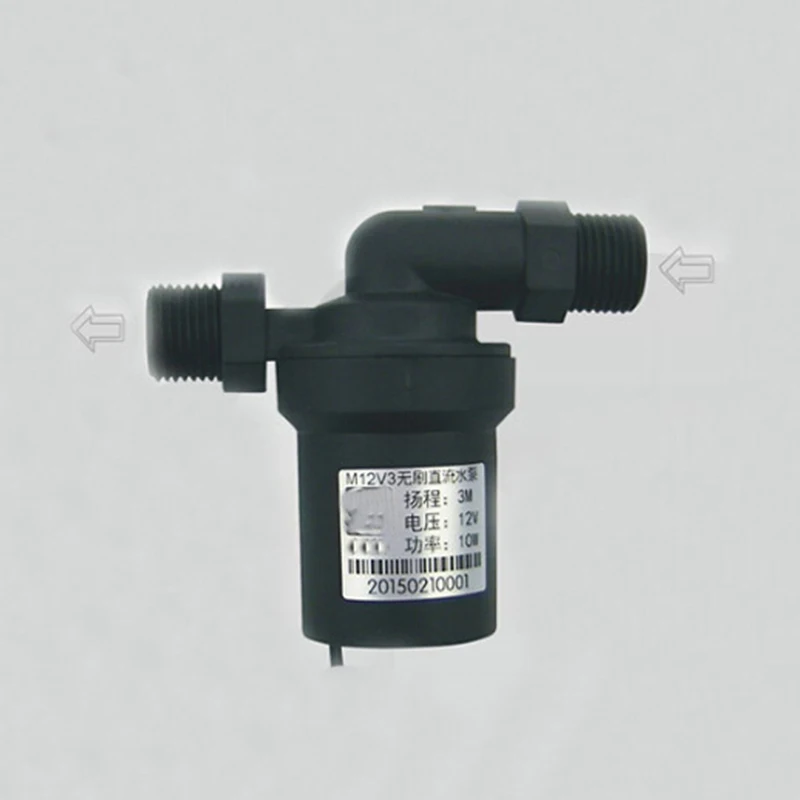 DC12V Solar Hot Water Pump circulating pump Lift 3M Run on 12V Battery or Solar Panel w DC12V