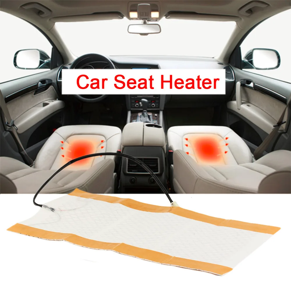 Buy New 1 Pair 25W Car Seat Heater Universal Round