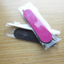 10 шт. мини-маникюрный набор для педикюра одноразовый набор для ногтей гостиничный Маникюрный Инструмент деревянная ноготь пилочка кутикула деревянная палочка