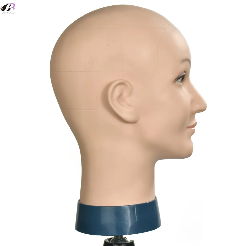 Улыбка лысый вешалка для париков голова с Зажим для манекена головы для парика решений манекен для шляп косметологический манекен головы для макияжа практике