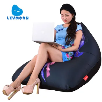 

LEVMOON Beanbag Sofa Chair Fairy Beauty Seat Zac Comfort Bean Bag Bed Cover Without Filler Cotton Indoor Beanbag Lounge Chair