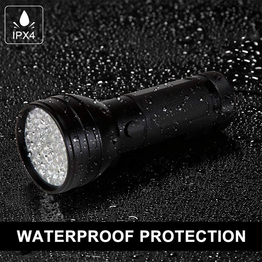  UV Led Flashlight Blacklight 51 Leds 395nm Ultra Violet Checking Torch Light Lamp Detector for Dog 