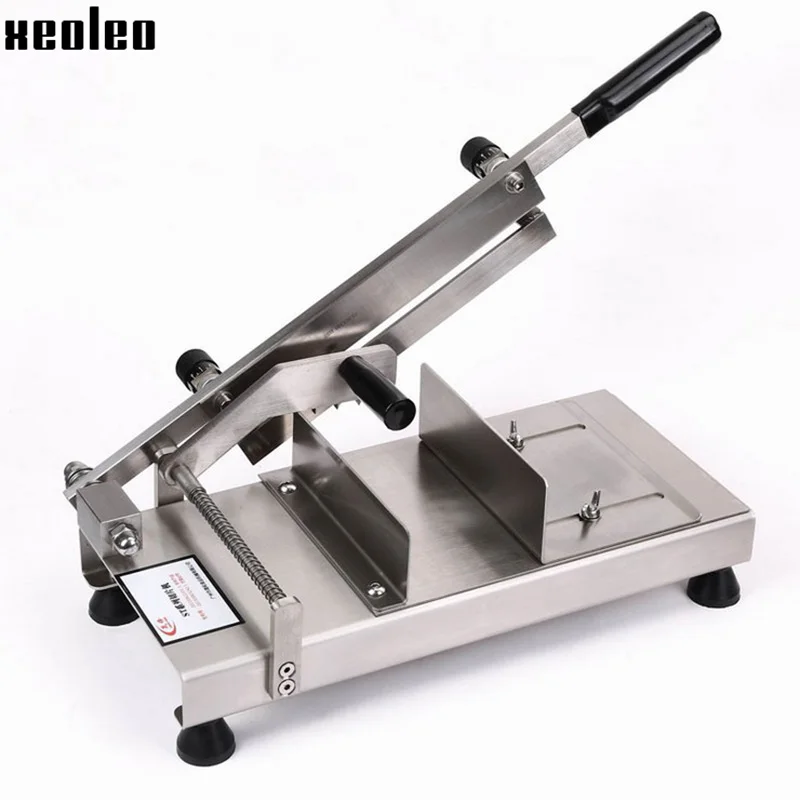 Xeoleo Manual Meat Slicer Machine for commercial use scale adjustment stainless steel Meat Cutter Machine Manual Slice machine Xeoleo Manual Meat Slicer Machine for commercial use scale adjustment stainless steel Meat Cutter Machine Manual Slice machine