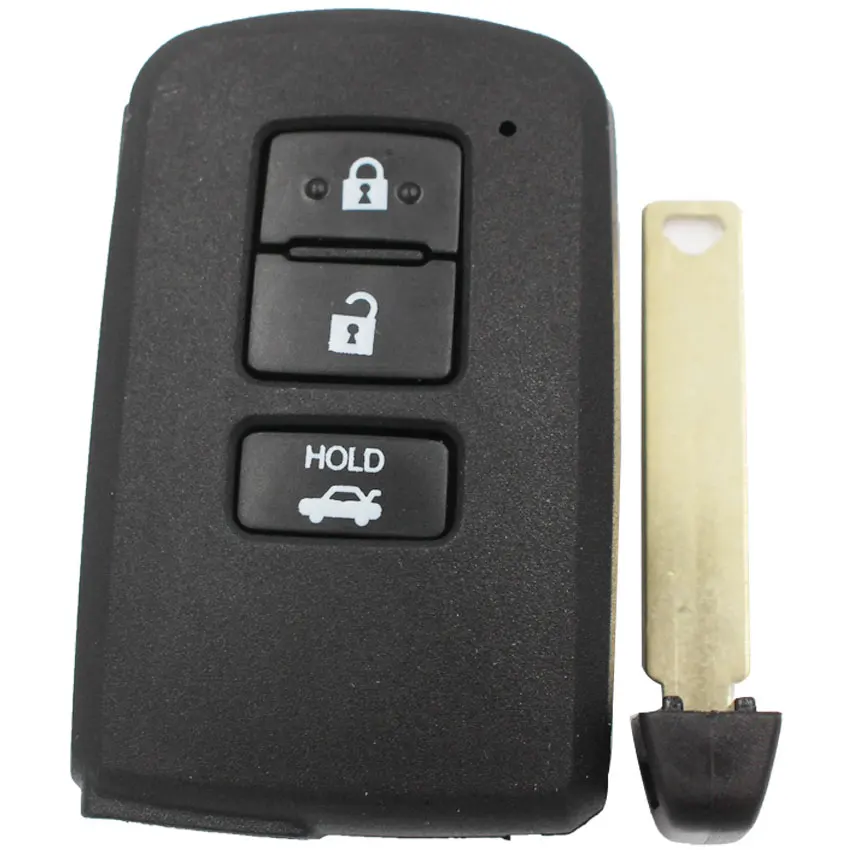 Для нового IPad 2/3/4 пуговицы замена Смарт дистанционные брелки для ключей в виде ракушки чехол для ключей для машины Toyota Avalon Camry RAV4 2012- с inser ключ