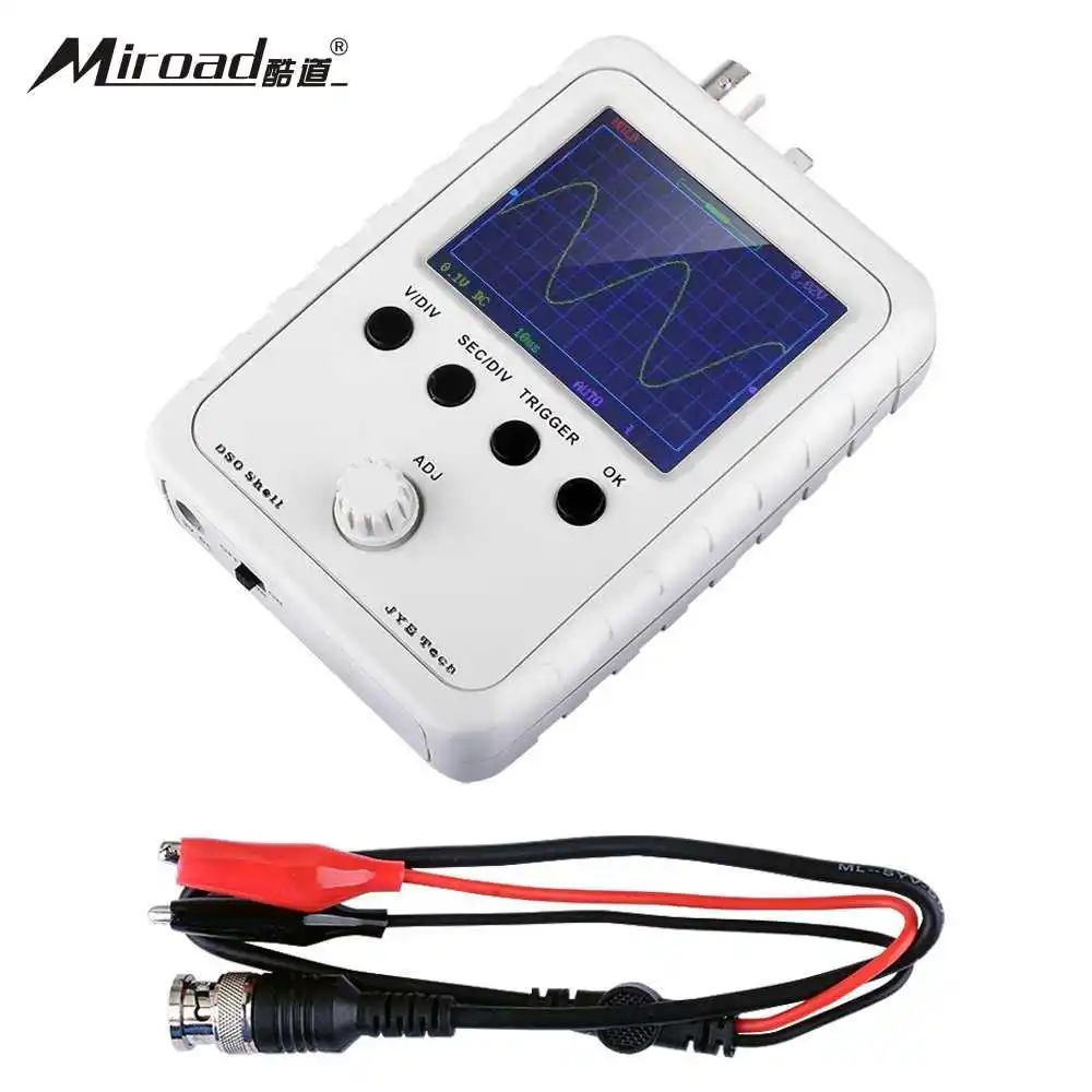 

Miroad JYETech DSO Shell Oscilloscope DIY Kit with Open Source 2.4 inch color TFT LCD+Shell + DIY Parts 15001K(SMD pre-soldered)