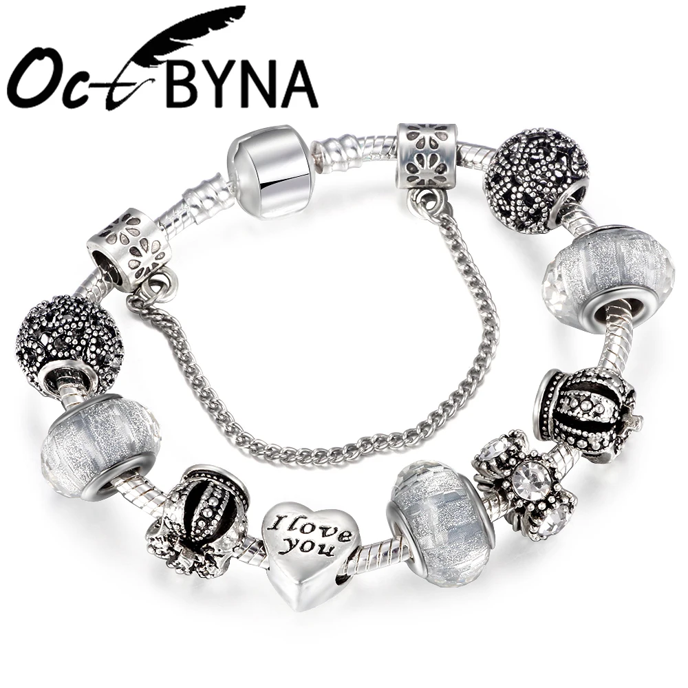 OCTBYNA-Vintage-Crown-Crystal-Charm-Bracelets-Love-Bangle-Women-Snake-Chain-Brand-Bracelet-Female-For-Girl