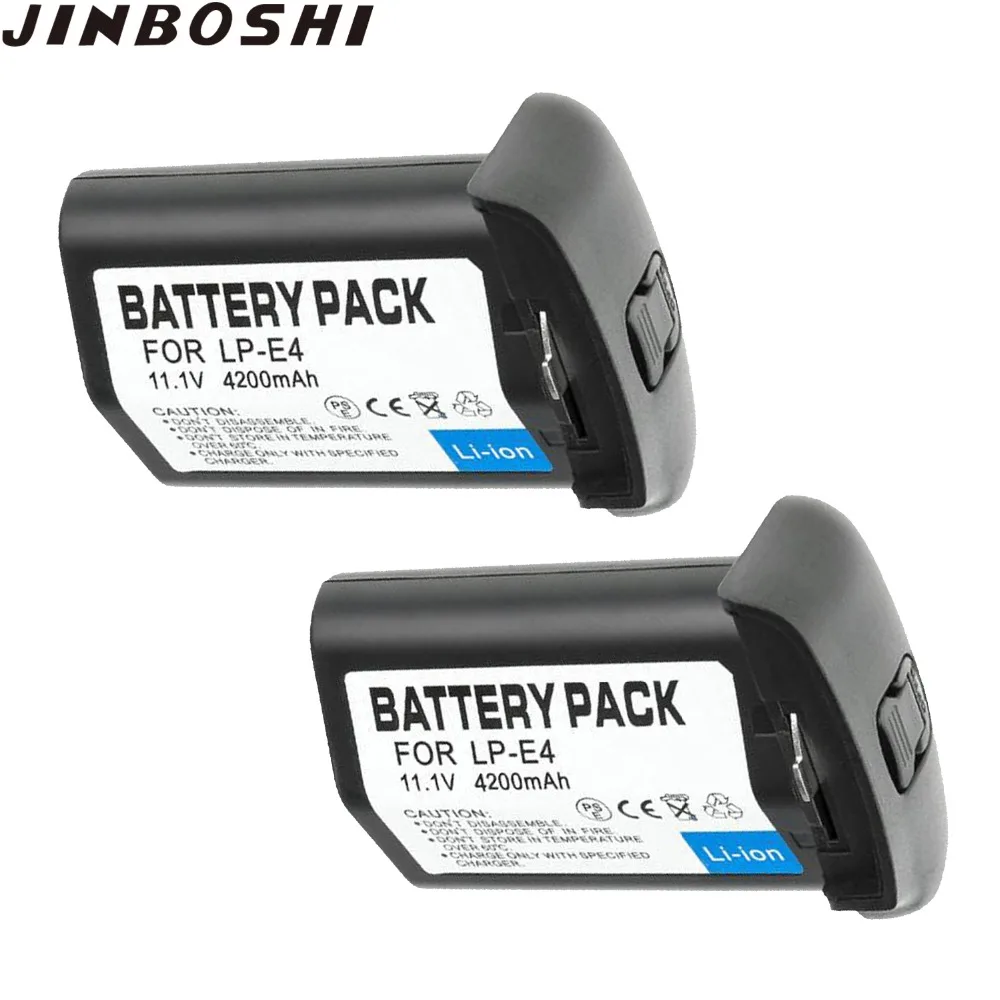 

2pcs 11.1V LP-E4 LP E4 Rechargeable Li-ion Battery for Canon EOS-1D Mark III 1Ds Mark III 1D mark4 DSLR LPE4 Camera