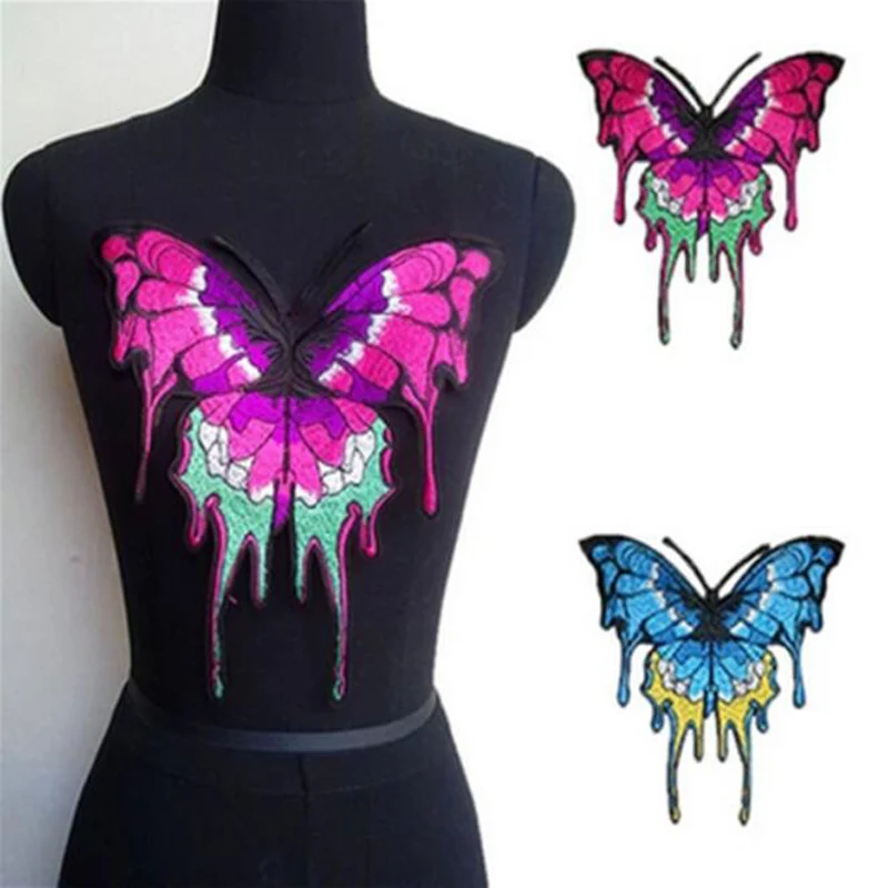 

Diy Embroidered Emoji Patch No Glue Kids Motif Patch Muliti Butterfly Sew On Applique For Clothes Stickers P2