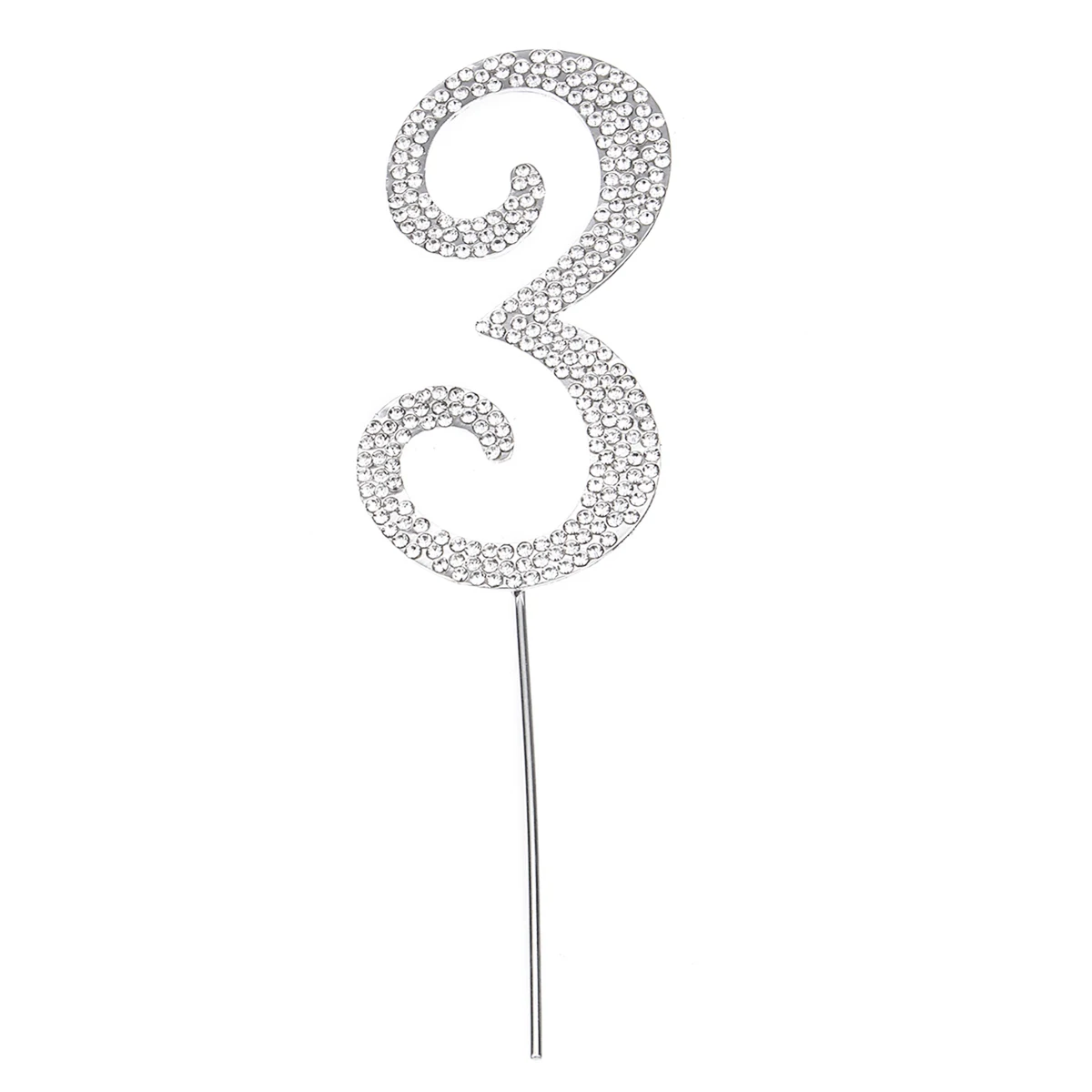 3 Rhinestone Cake Topper Cake Top Flag Decoration for Baby Shower Birthday Party Wedding Supplies - Цвет: 3