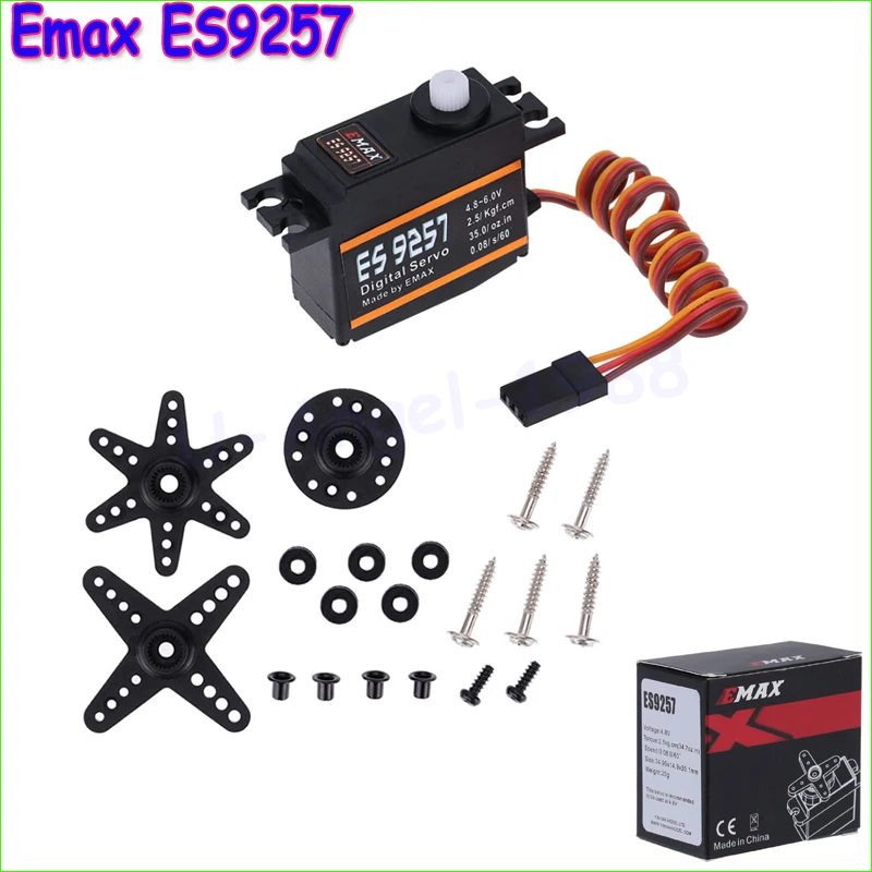 

EMAX ES9257 Micro Digital 3D Micro Tail Servo for RC Align Trex 450 Helicopter
