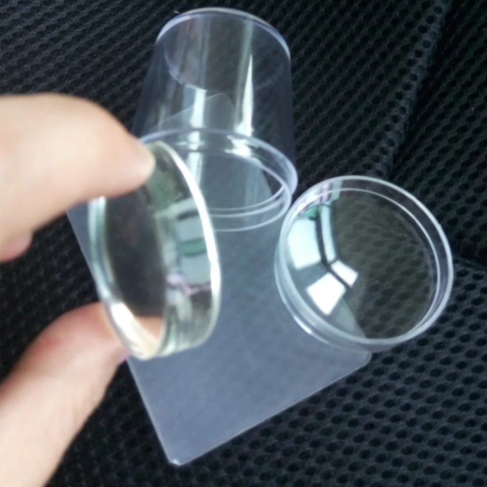 10sets/lot 2019 Big Clear Jelly Stamper 4cm Transparent Nail Stamp
