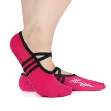 Женские носки для йоги с круглым носком, без спинки, хлопковые нескользящие бандажные спортивные носки, дышащие носки для пилатеса и балета, танцевальные носки, Тапочки