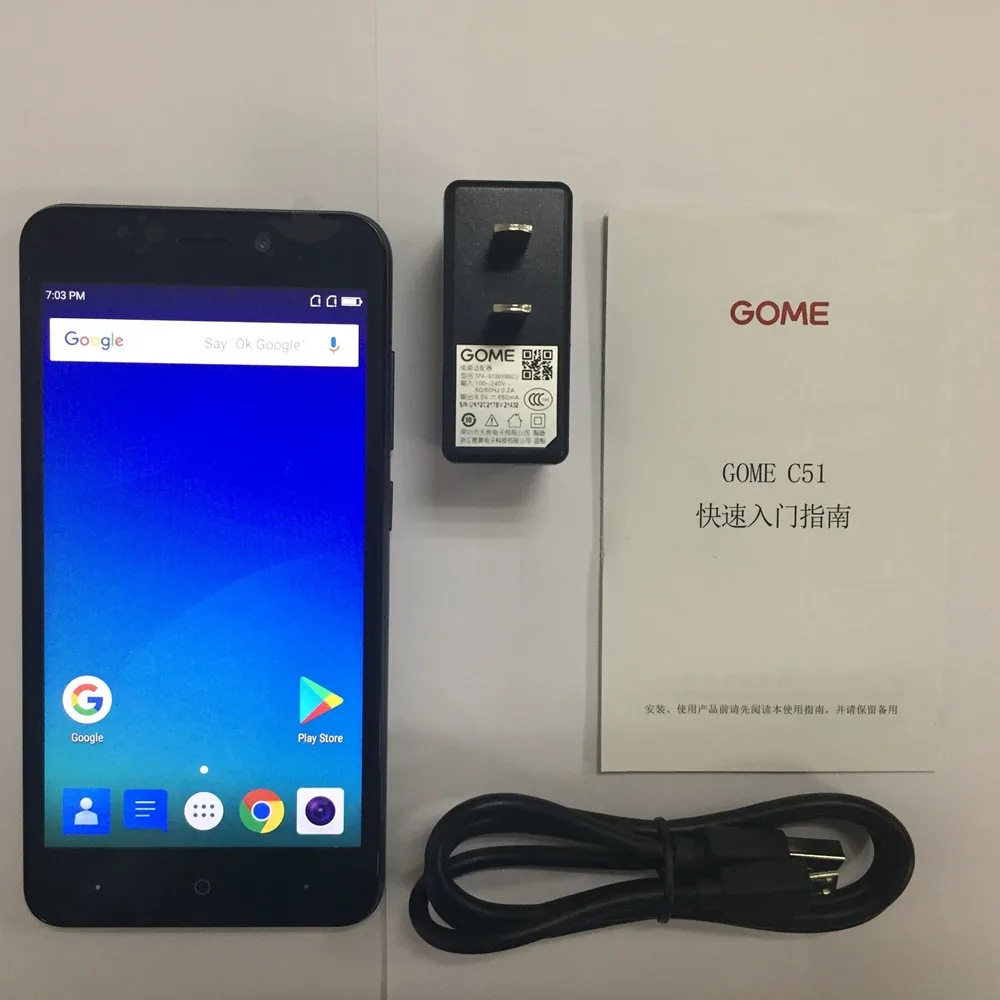 Смартфон GOME C51 4G LTE 2 + 16 ГБ 5 0 дюйма 7 1 2000 МП Android мА · ч|Смартфоны| |