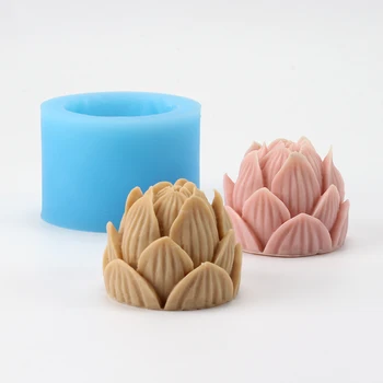 

New Soap Mold Lotus Shaped Silicone Resin Mould Handmade Craft Tool
