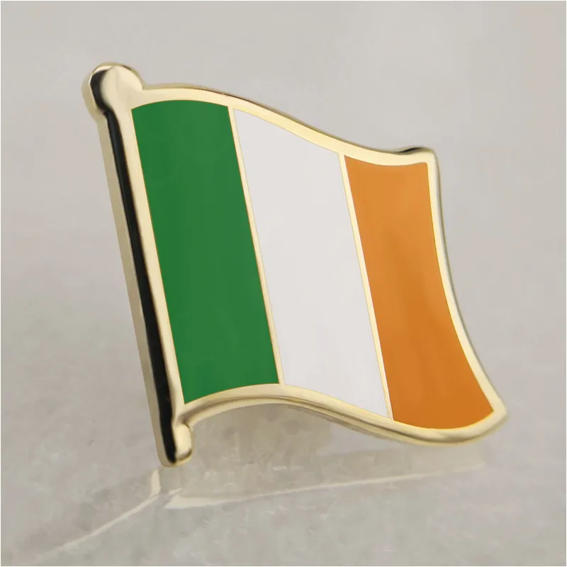Soft Enamel Ireland Flag Lapel Pinsin Brooches from Jewelry & Accessories on