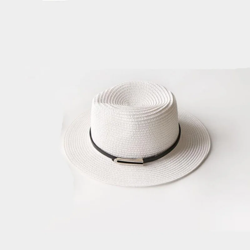 واسعة حافة الصيف فيدورا الجاز قبعة القش قبعات من الألياف المجدولة للرجال سترو قبعات للحماية من الشمس النساء الشاطئ قبعات زوجين الشمس قبعة وا...