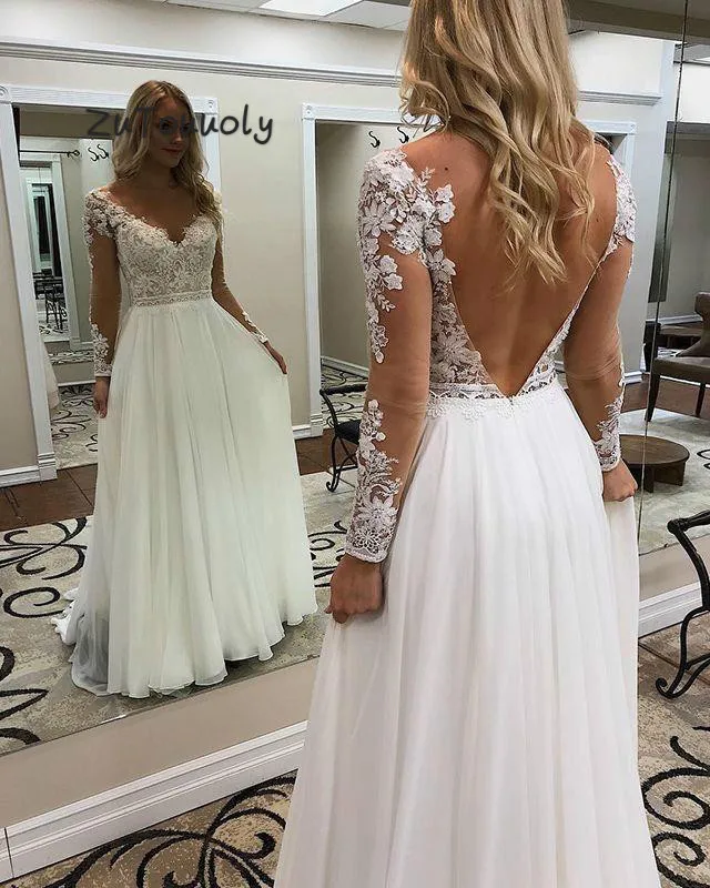 beach wedding gown 2018