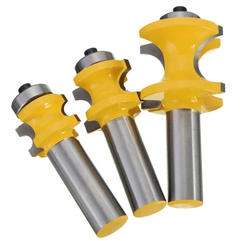 

5Pcs 1/2" Shank Tenon Half Round Bullnose 3/8,5/16,1/4,3/16,1/8 Router Bits New