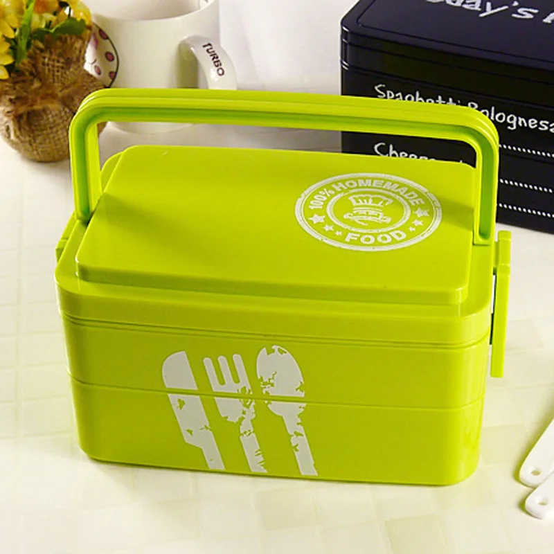 1-3 Layers Lunch Box Microwavable For Kid Adult Plastic Food Container Japanese Style Outdoor Travel Portable Large Bento Boxs
