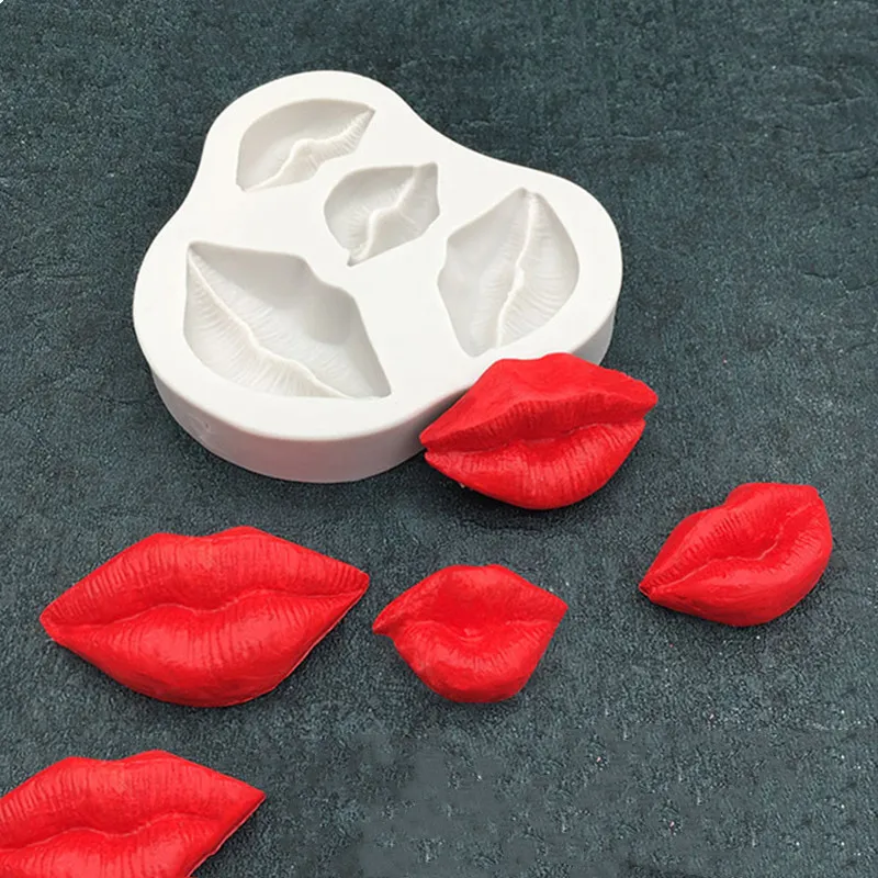 Aouke красные губы любовь серия силиконовая форма «сделай сам» помадка плесень шоколадные помадки Инструменты для выпечки