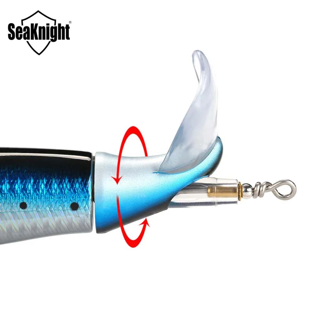 SeaKnight SK050 Whopper Plopper 1 шт. 13 г/90 мм 19 г/110 мм 39 г/130 мм веревочная рыболовная приманка вращающийся хвост VMC крючки приманка для ловли окуня