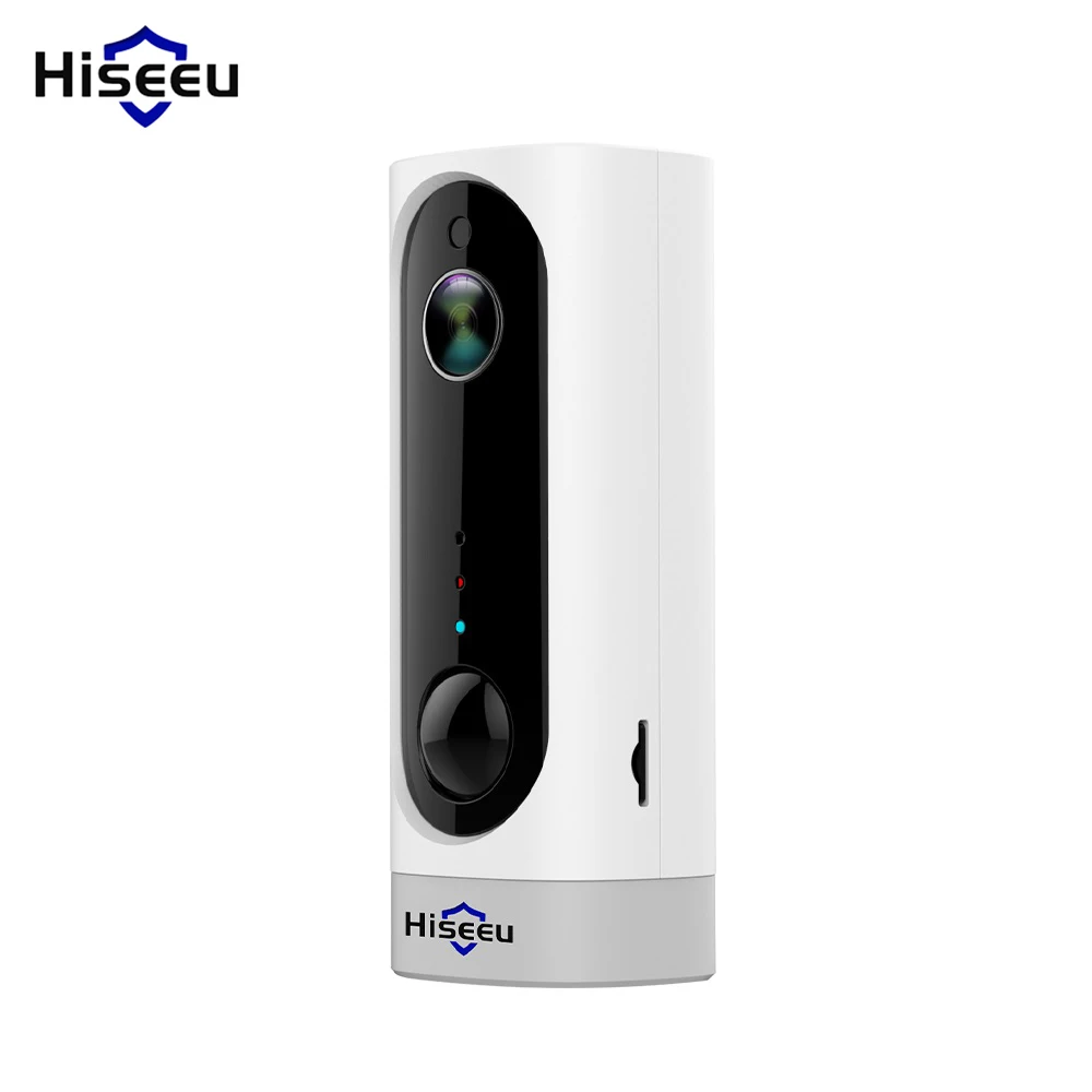 Hiseeu IP Kamera Draht Freies PIR HD Batterie Wifi Kamera Wiederaufladbare Zwei Weg Audio TF Karte Innen Weiten Blick winkel-in Überwachungskameras aus Sicherheit und Schutz bei