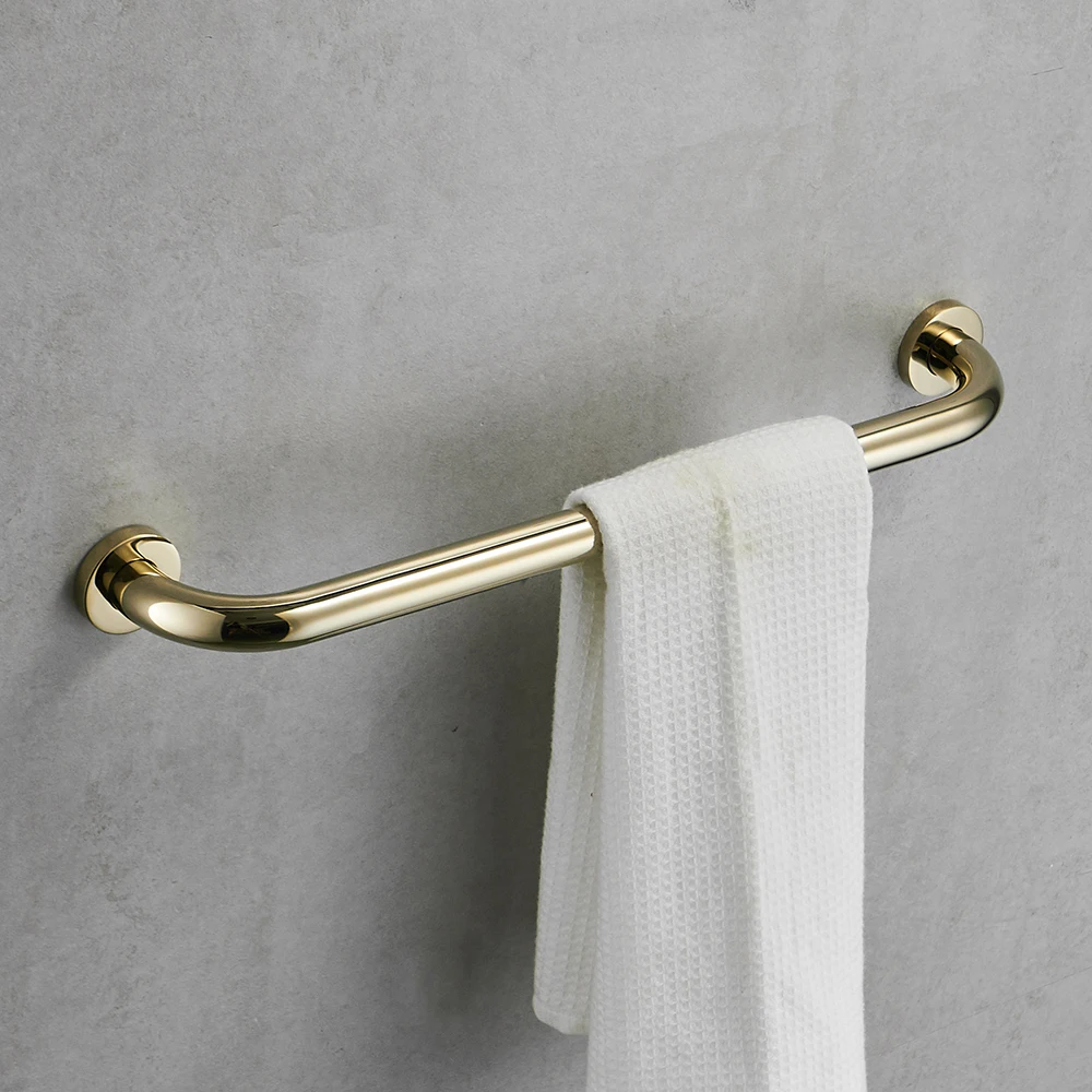 Grab Bars Gold Brass Bathroom Armrest Bathtub Safety Grab Bar Towel Rack Home Toilet Elderly Child Non Slip Handrail (3)