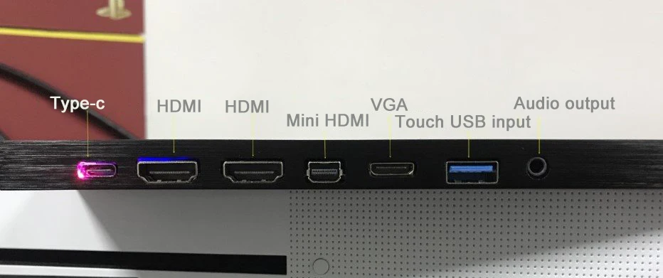 17,3 дюйма Тип C USB переносной экран для PS4 xbox автомобиля с помощью HDMI VGA 1080 P Non Touch портативных ПК второй ЖК-дисплей монитор