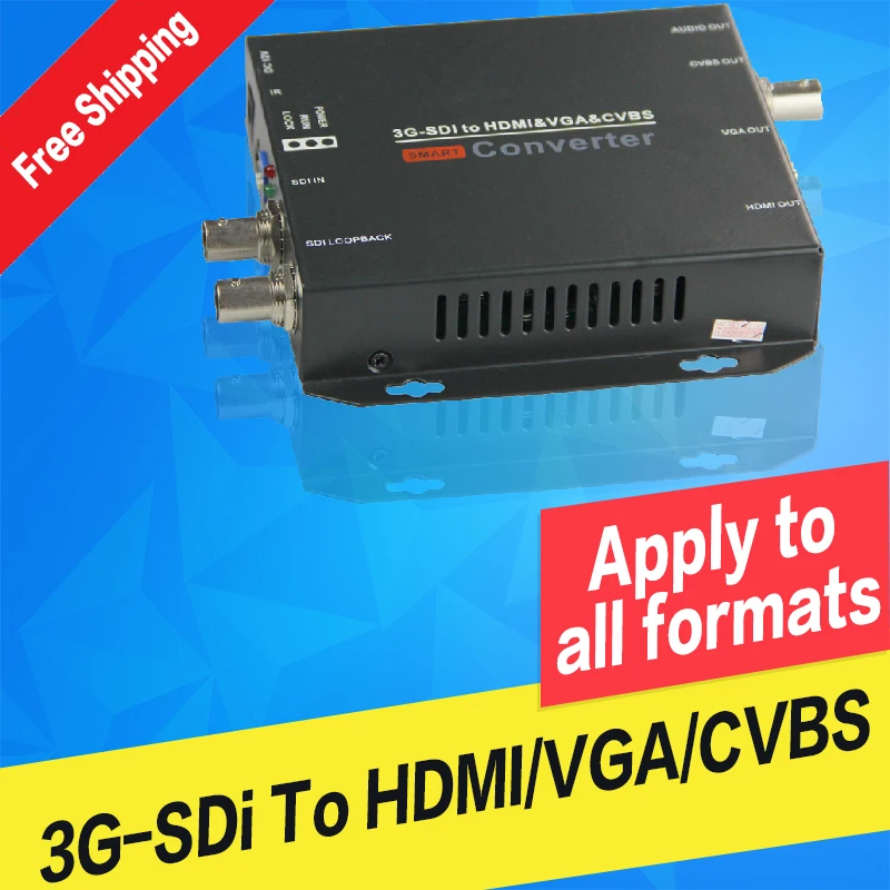 SDI в HDMI VGA AV CVBS конвертер Видео Аудио Композитный В HD 3g SDI конвертер производитель 1080P в 1080i